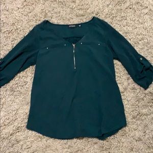 Flowy green blouse